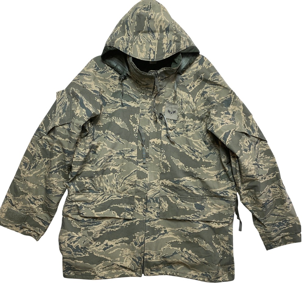 Propper Parka Jacket Mens Large Green Tactical Gore-Tex Camo APECS Military